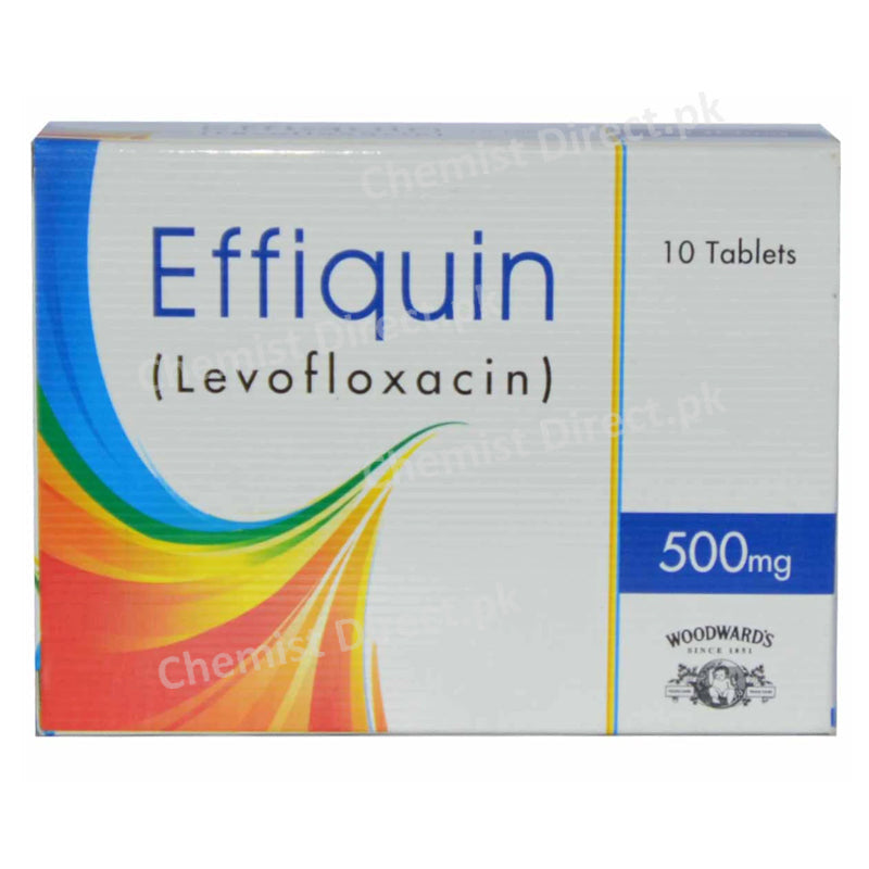 Effiquin 500mg Tab Tablet Woodward Pakistan Pvt Ltd Quinolones Anti Bacterial Levo floxacin