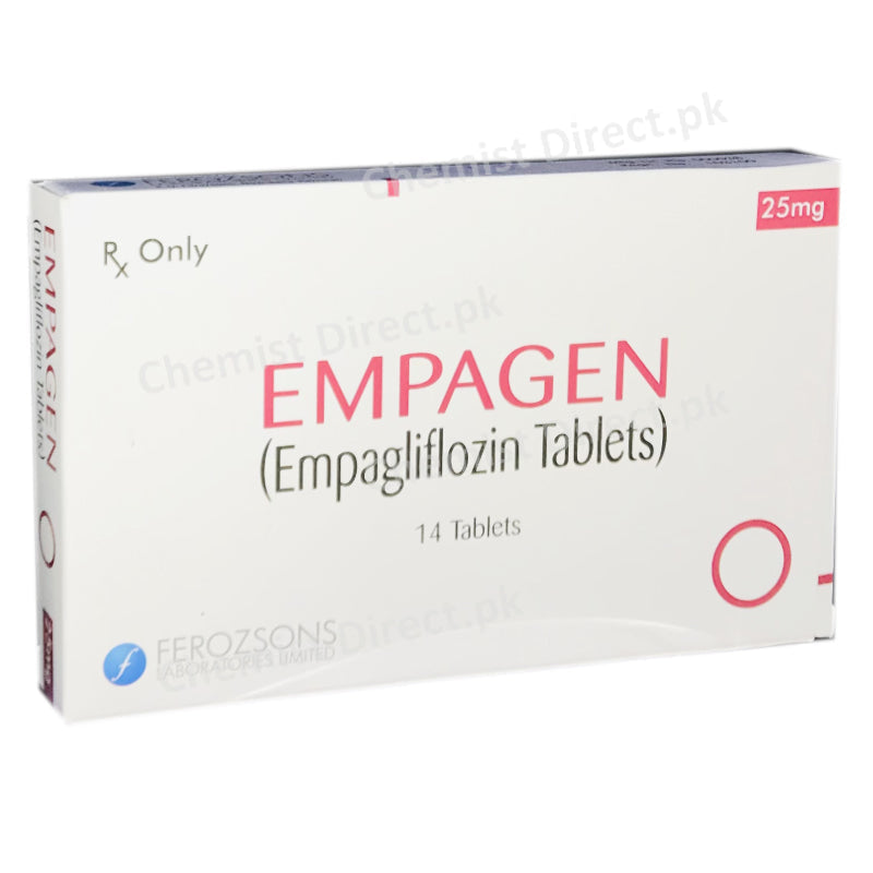 Empagen 25mg Ferozsons Lab Empagliflozin And Metformin HCL Extrended Release Tablet