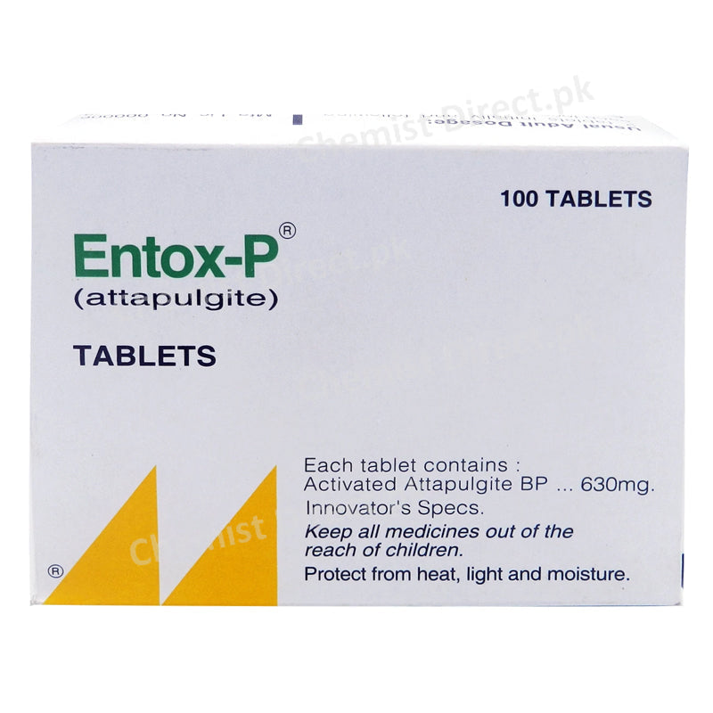 Entox P Tab Tablet ICI PAKISTAN LTD Anti Diarrheal Attapulgite