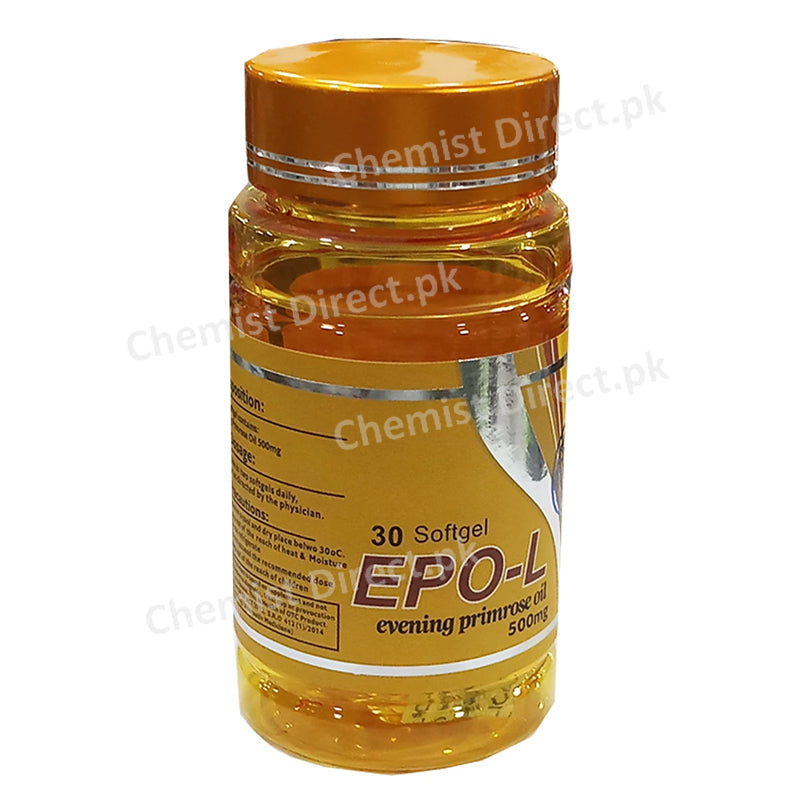 Epo-L Capsule Leeza Pharma Softgel 500mg Evening Primrose Oil