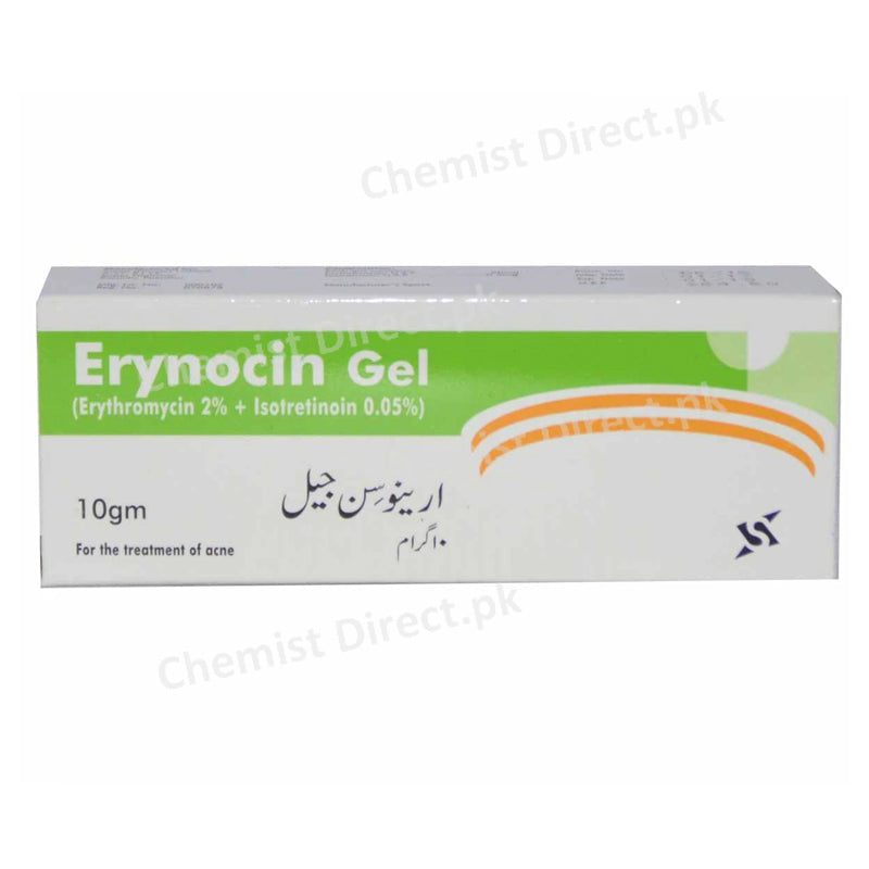 Erynocin Gel 10G Sante pharma Anti Acne Erythromycin 2 Isotretinoin 0.5mg