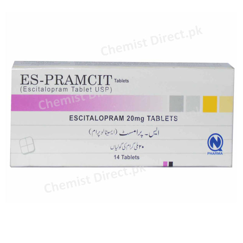 ES Pramcit 20mg Tab Tablet Nabiqasim Industries Pvt ltd Anti Depressant Escitalopram