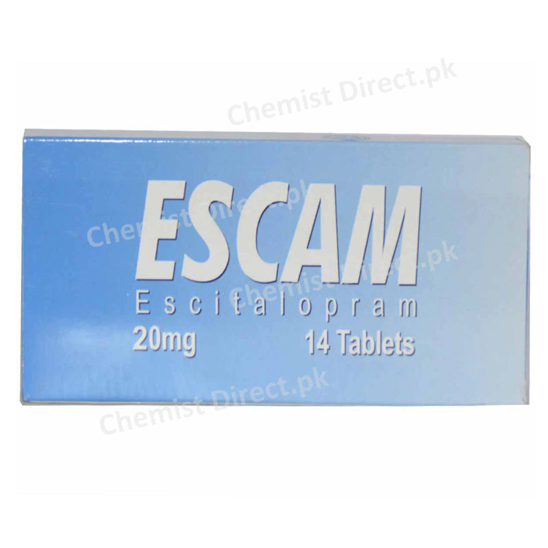 Escam 20mg Tab Tablet Everest Pharmaceuticals Anti Depressant Escitalopram