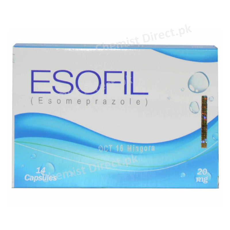 Esofil 20mg Cap Capsule Saffron Pharmaceuticals Anti Ulcerant Esomeprazole