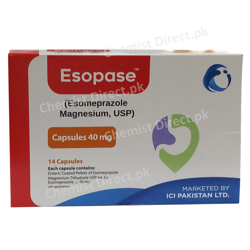 Esopase 40mg Cap Capsule-ICI Pharmaceuticals Anti Ulcerant Esomeprazole