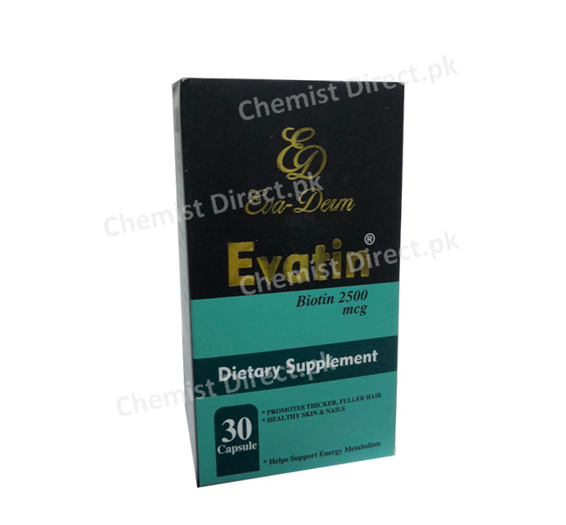 Evatin Biotin 2500Mcg Tablet