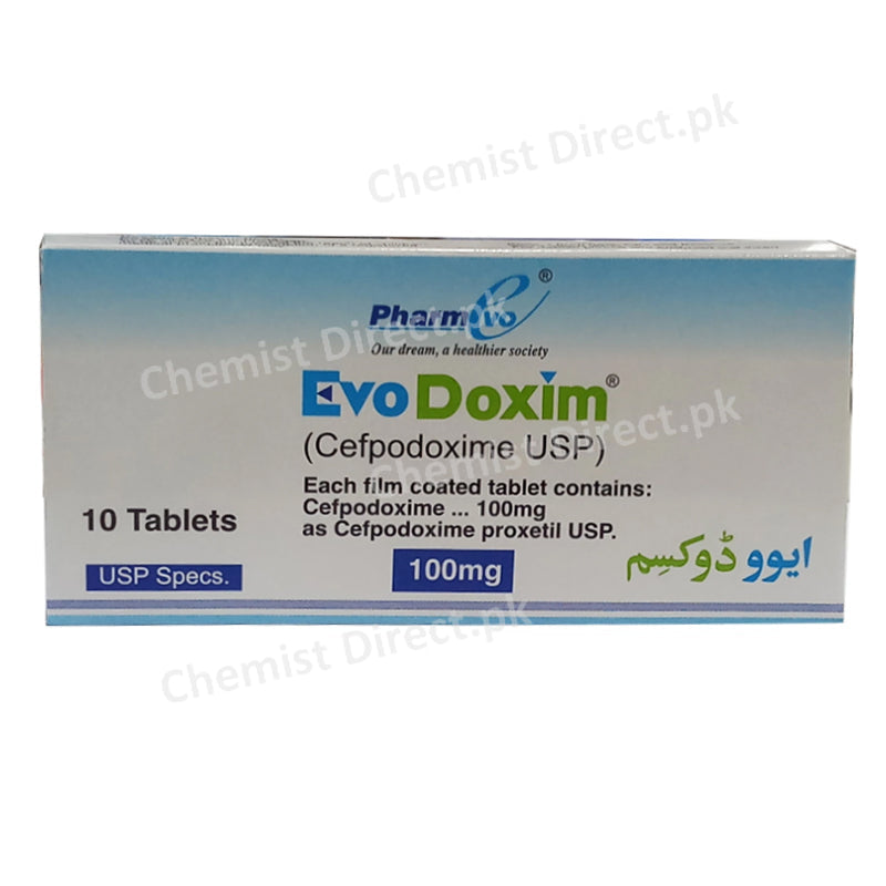 Evodoxim 100mg Tablet Pharmevo Pharma Cefpodoxime