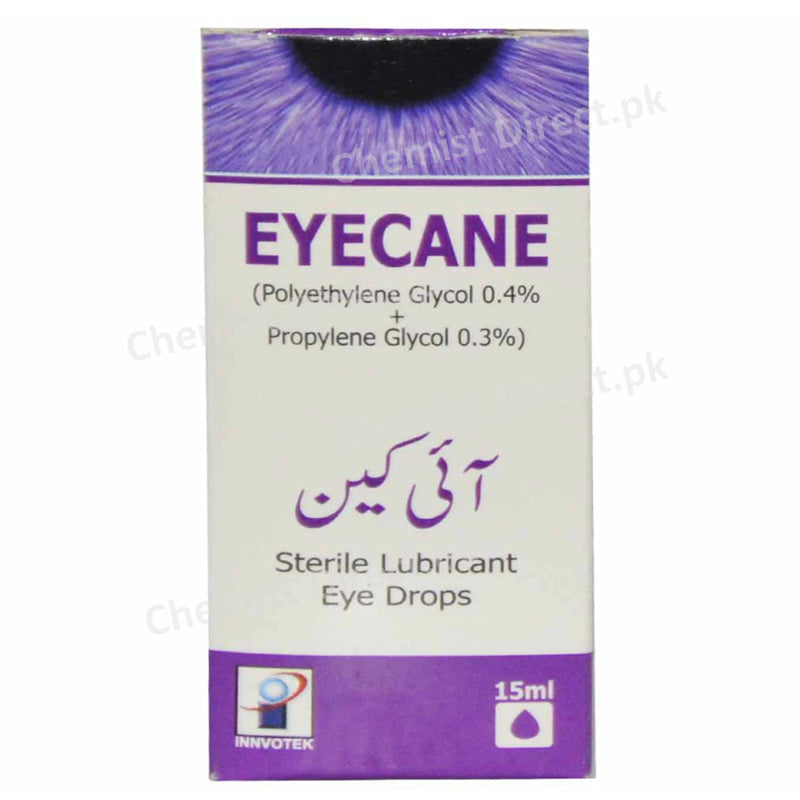 Eyecane Eye Drop 15ml Innvotek Pharma olyethylene Glycol 0.4 Propylene Glycol 0.3