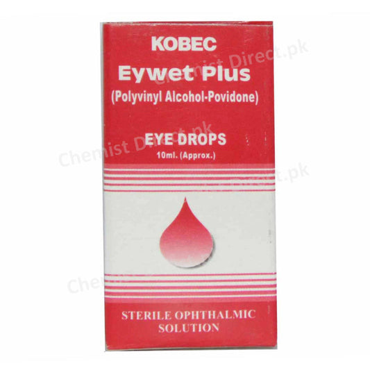 Eywet Plus Eye Drop 10ml Kobec health Sciences Lubricant Polyvinyl Alcohol 1.4%, Povidone 0.6%