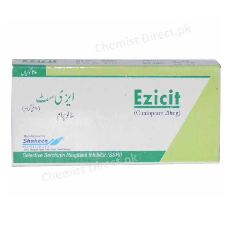 Ezicit 20mg Tablet Shaheen Pharma Citalopram