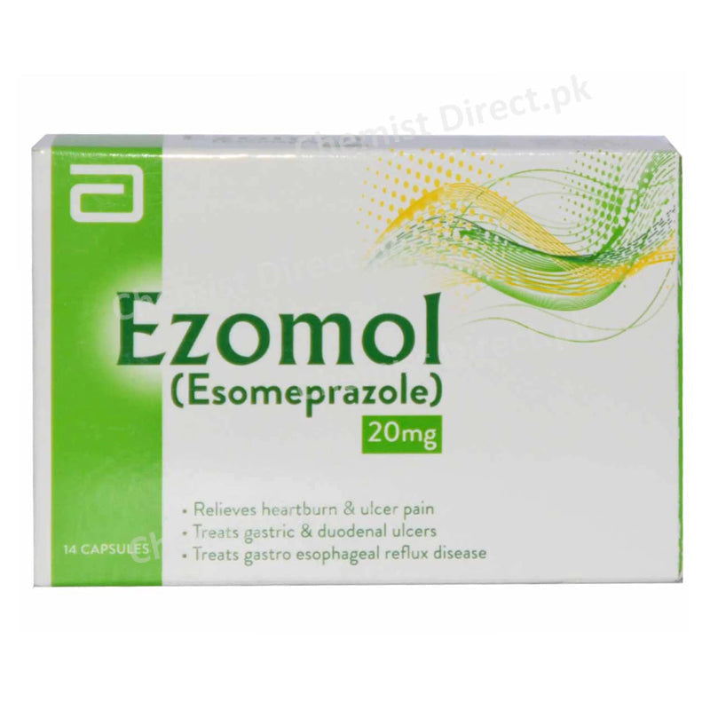 Ezomol 20mg Capsule Abbott Laboratories Anti-Ulcerant Esomeprazole