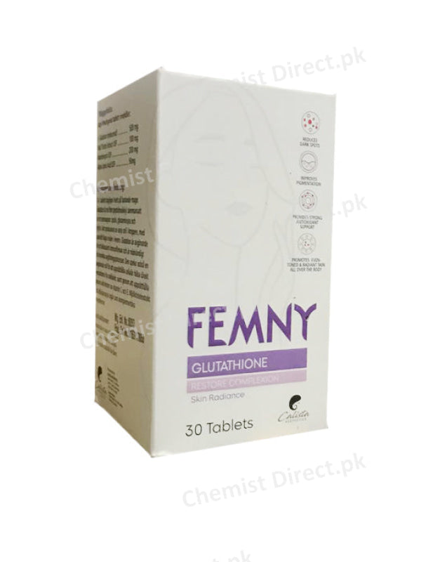 Femny Glutathione Tablets  ChemistDirect.pk