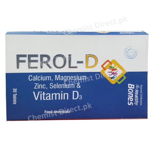 Ferol D Tab Tablet Calcium Magnesium Zinc Selenium Vitamn D3