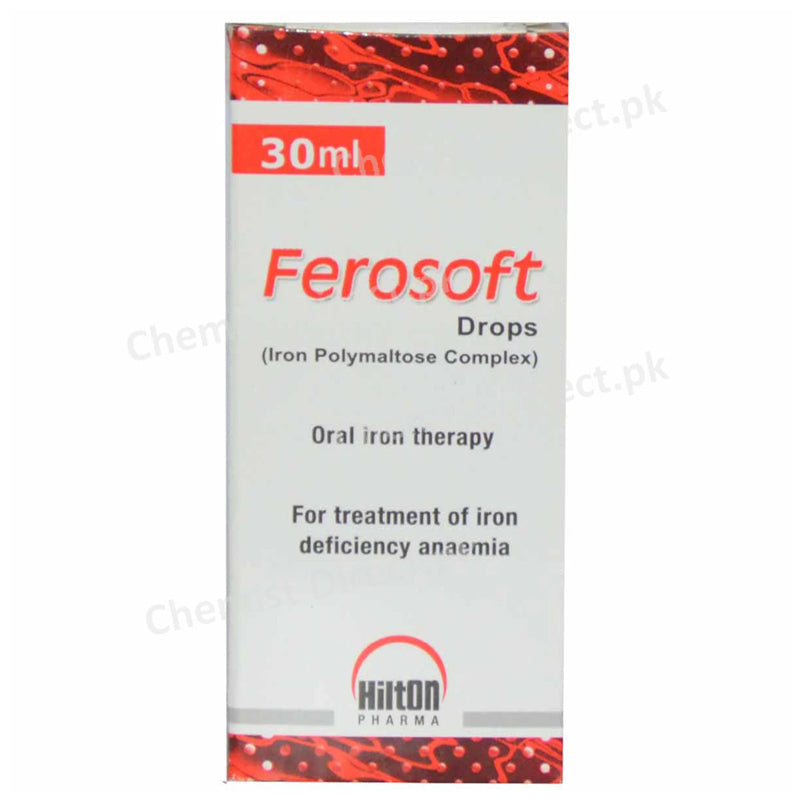 Ferosoft Drops 30ml Hilton Pharma Pvt Ltd Anti Anemic Iron Polymaltose