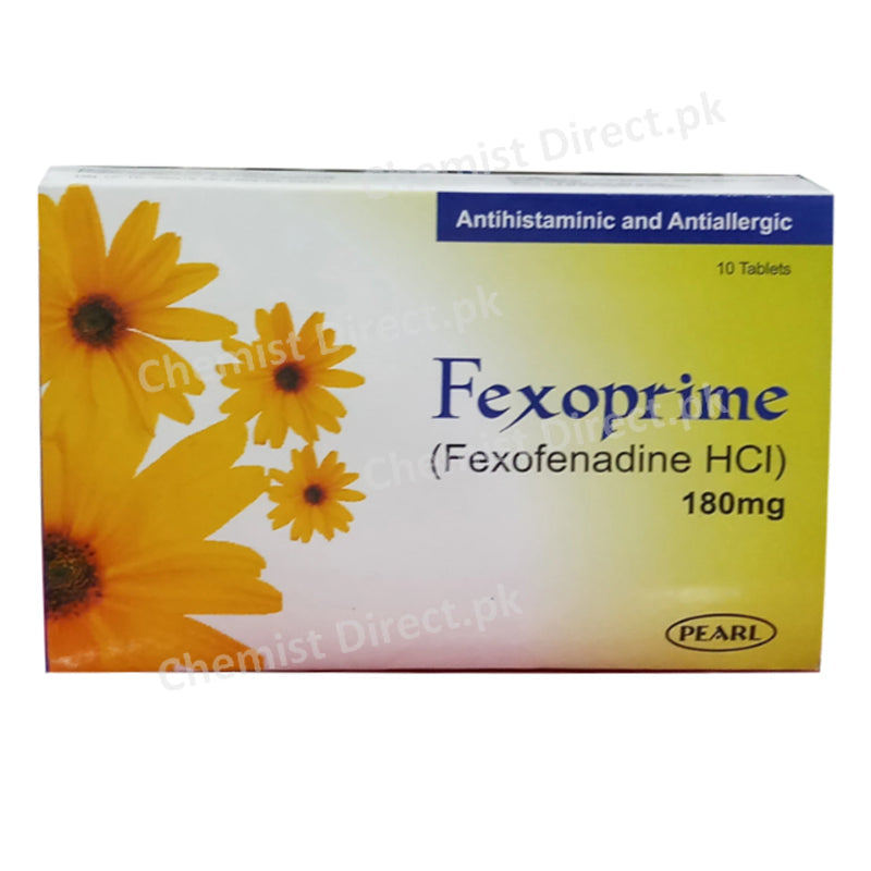 Fexoprime 180mg Tablet Pearl Pharma Fexofenadine Hcl