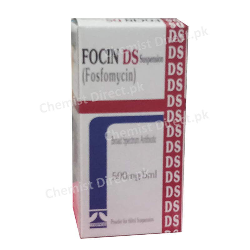 Focin DS Susp 500mg 5ml 60ml Tabros Pharma Fosfomycin