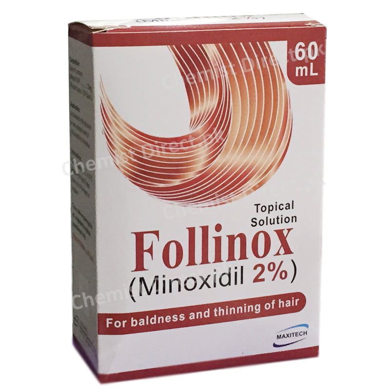 Follinox 2 Topical Solution 60ml Minoxidil 20