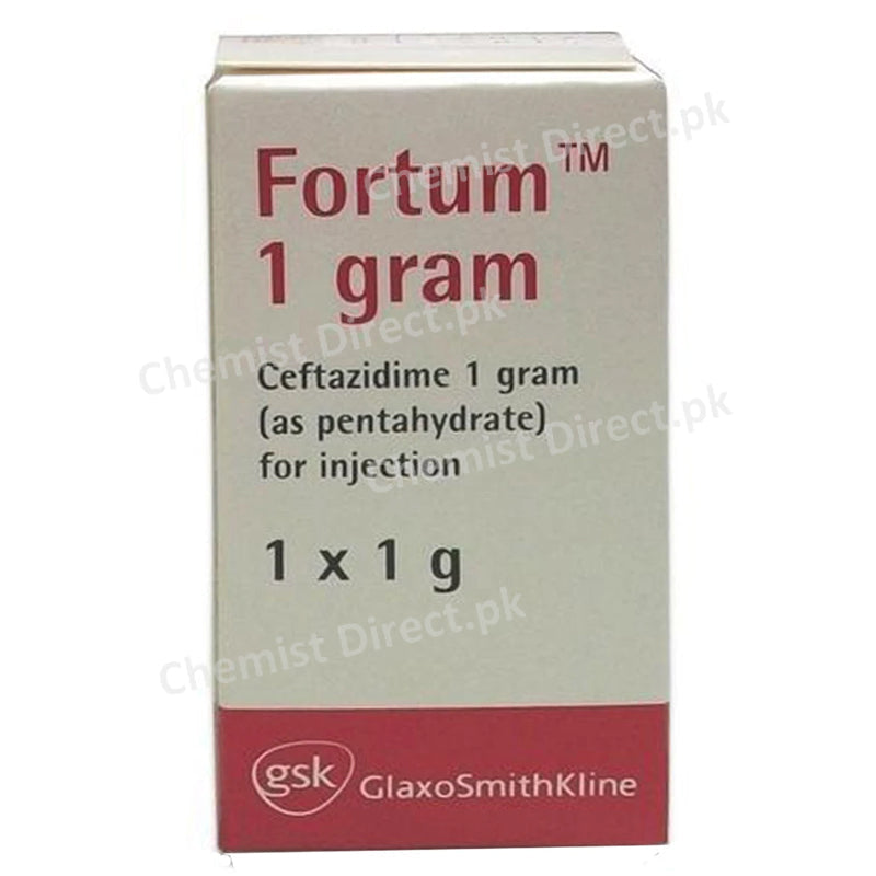 Fortum 1G Injection Inj Glaxosmithkline Pakistan Limited Cephalosporin Antibiotic Ceftazidime