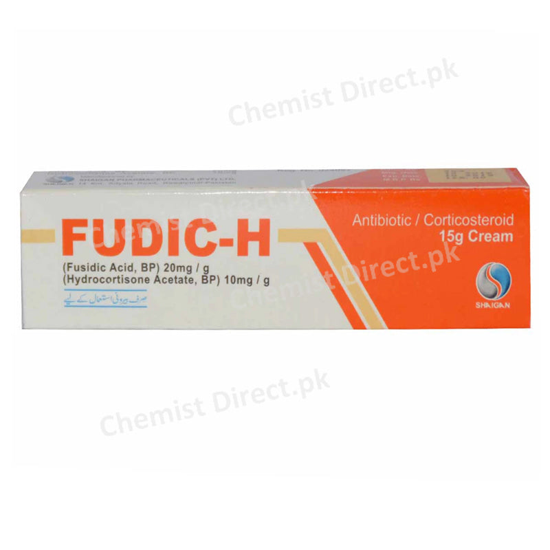Fudic H Cream 15g Shaigan Pharmaceuticals Anti Bacterial Corticosteroids Fusidic Acid 300mg Hydrocortisone 150mg