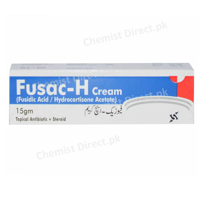 Fusac H Cream 15gm Santepharma Anti bacterial Corticosteroids Fusidic Acid 2 Hydrocortisone Acetate 1