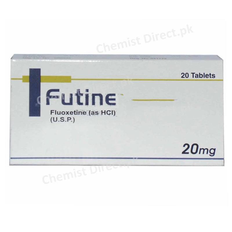 Futine 20mg Tab Tablet Wilshire Laboratories Pvt Ltd Anti Depressant Fluoxetine HCl