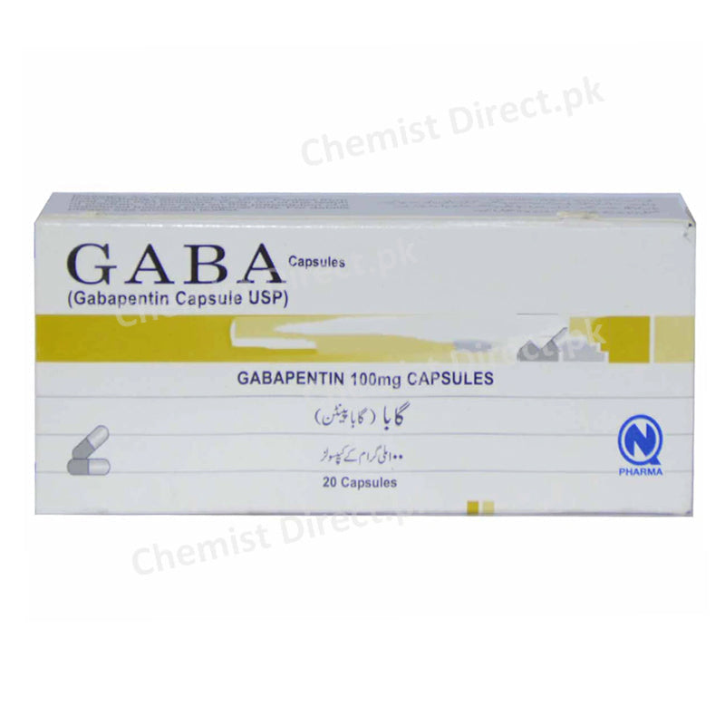 Gaba 100mg Capsule Nabiqasim Industries Anti-convulsant Gabapentin
