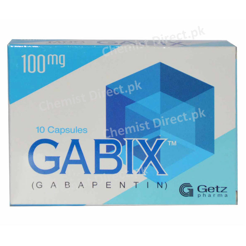 Gabix 100mg Capsule Anti-Convulsant Gabapentin Getz Pharma