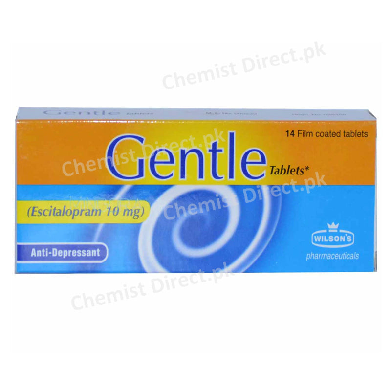 Gentle 10MG Tab Tablet Wilson_s Pharma Escitalpram
