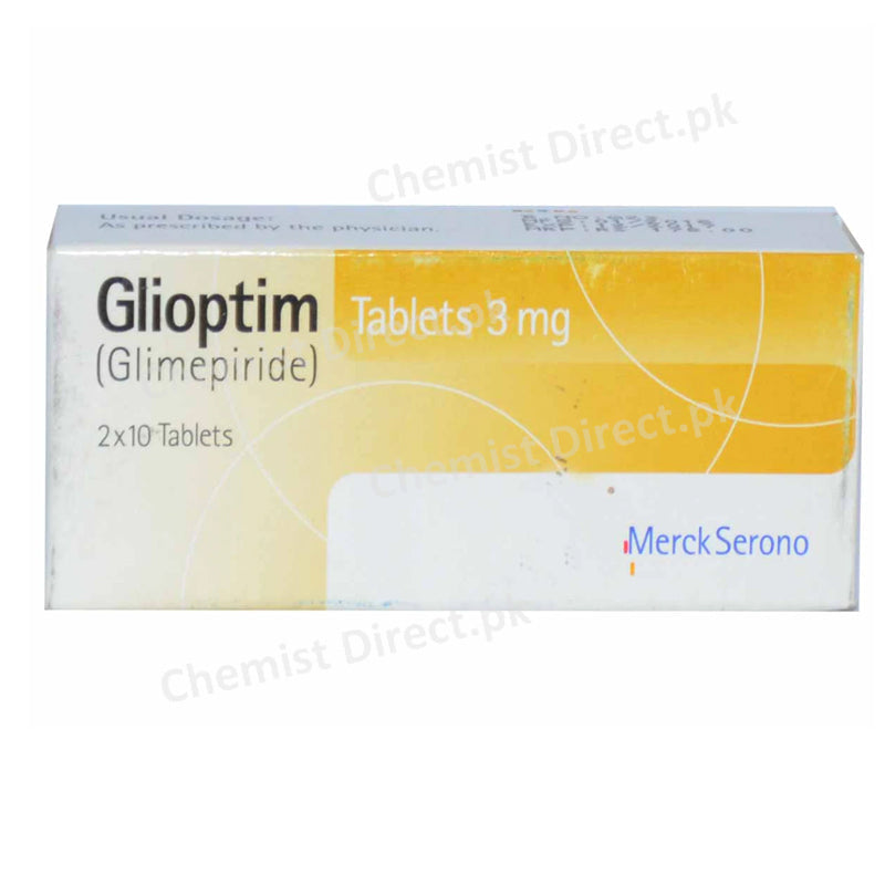 Glioptim 3mg Tablet Martin Dow Pharmaceuticals Oral Hypoglycemic Glimepiride