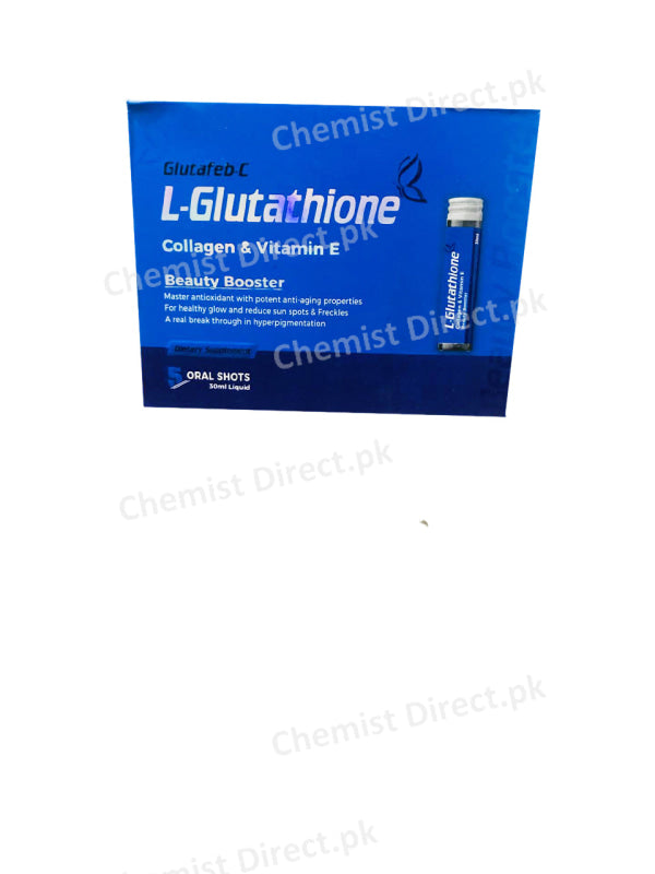 Glutafeb-C L-Glutathione Collagen & Vitamin E Oral Shots ChemistDirect.pk Glutafeb-C L-Glutathione Collagen & Vitamin E Oral Shots ChemistDirect.pk