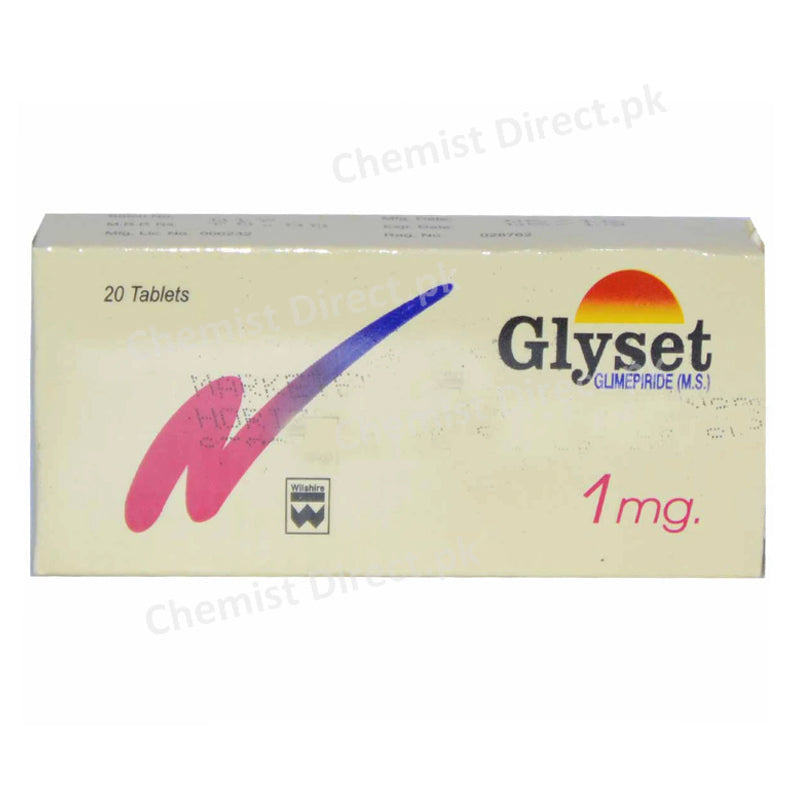 Glyset 1mg Tablet Willshire Laboratroies Glimepiride