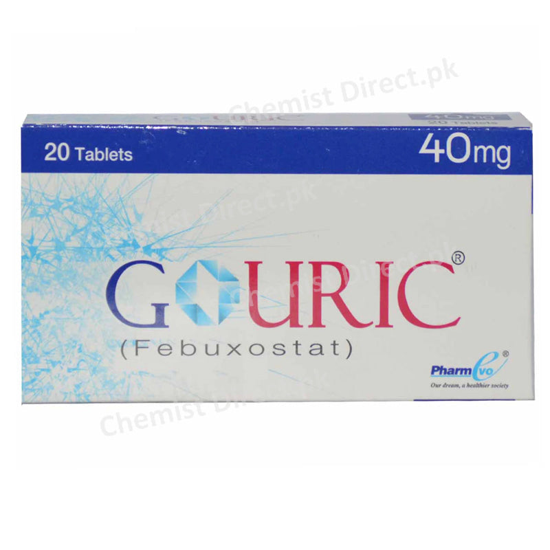 Gouric 40mg Tab Tablet Pharmevo Pharma Febuxostat
