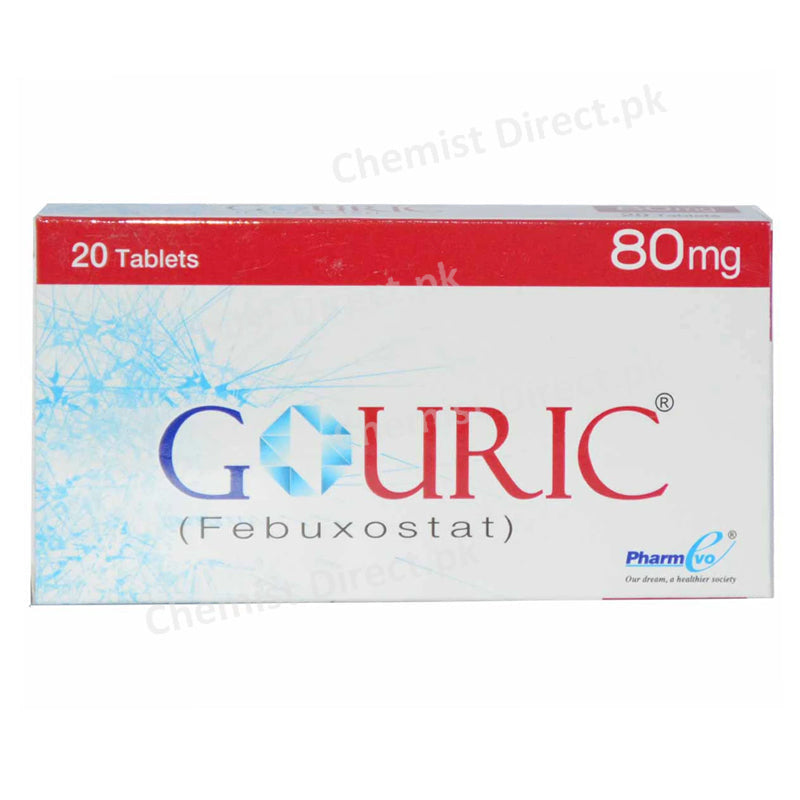 Gouric 80mg Tab Tablet Pharmevo Pharma Febuxostat