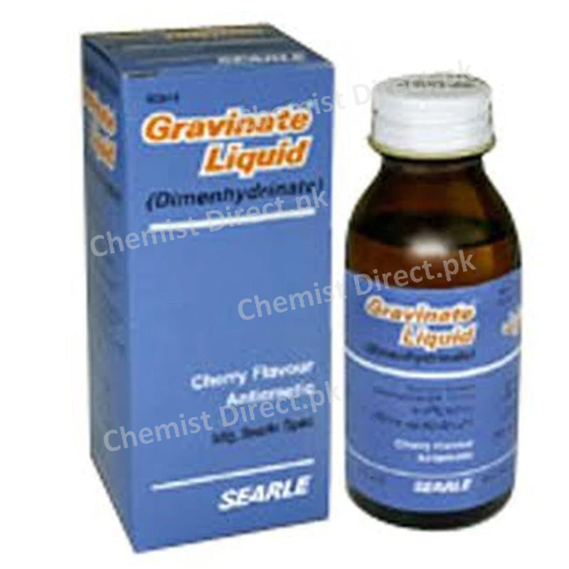 Gravinate Liquid 60ml Searle Pvt Ltd Motion Sickness Dimenhydrinate