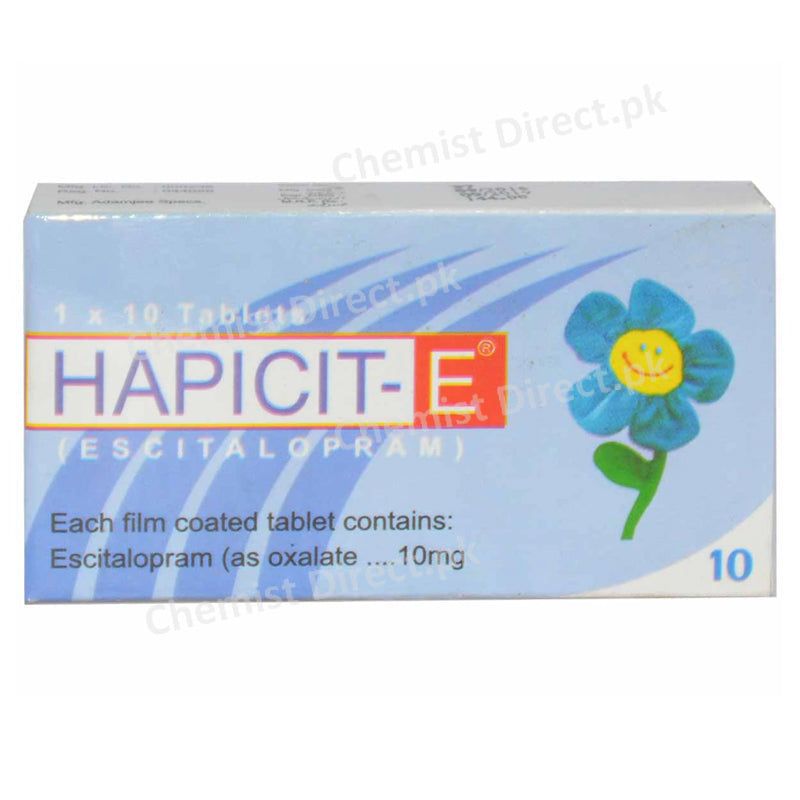 Hapicit-E 10mg Tablet Adamjee Pharma Anti-Depressant Citalopram