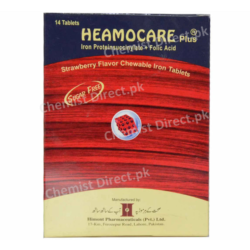 Heamocare plus Tablet Anti-Anemic Iron ProteinSuccinylate +Folic Acid Himont+Pharma