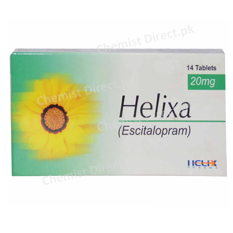 Helixa Tab 20mg Tablet Helix Pharma Pvt Ltd Anti Depressant Escitalopram as Oxalate