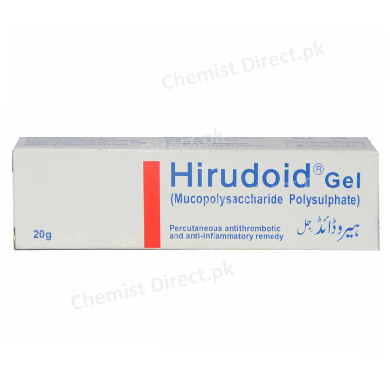 Hirudoid Gel 20gram Anti-inflamatory+ Anti-thrombotic Mucopolysaccharide Polysulphate 0.3gm Atco Pharma