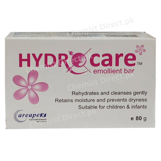 Hydrocare emollient Bar 80gram Careapex Health Beauty