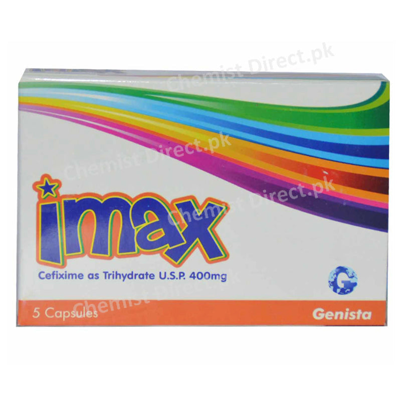 Imax 400mg Cap Capsule Gensita Pharma Cefixime