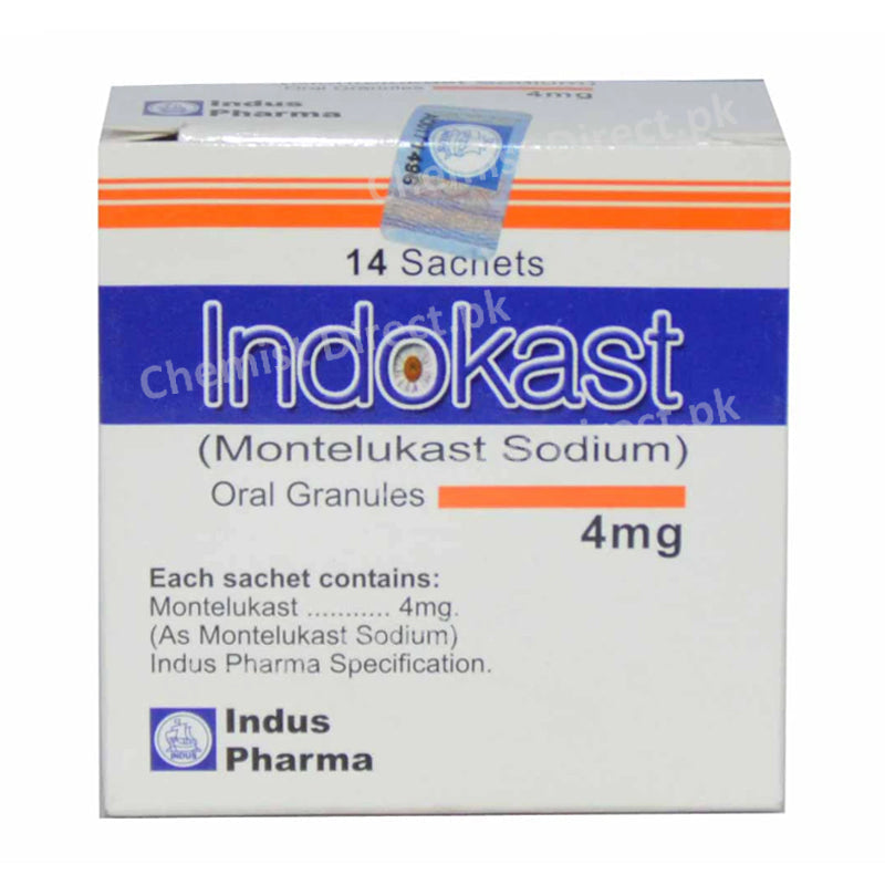 Indokast 4mg Sachet Anti-Leukotriene Indus Pharma Montelukast Sodium