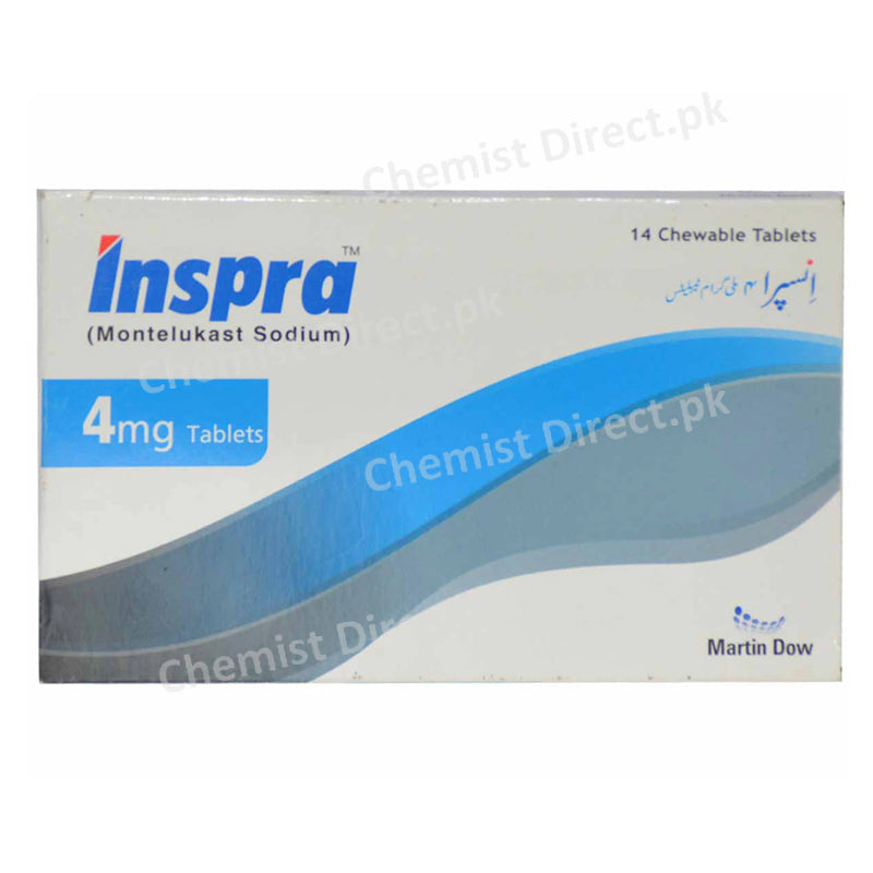 Inspra 4mg Tab Tablet Martin Dow Pharmaceutical Limited Anti Leukotriene Montelukast