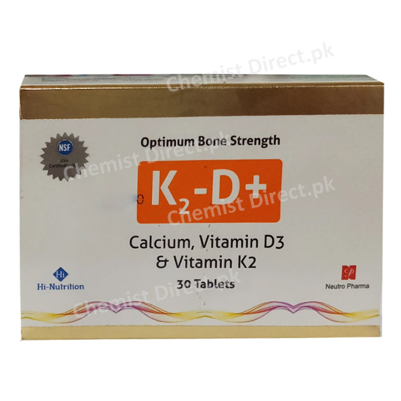 K2-D+ Tablet Calcium Vitamin D3 Vitamin K2 Neutro Pharma
