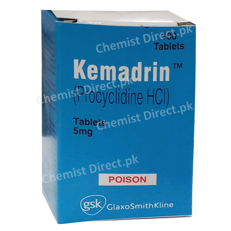 Kemadrin 5mg Tablet Tab Glaxosmithkline Pakistan Limited Anti Parkinsonism Procyclidine