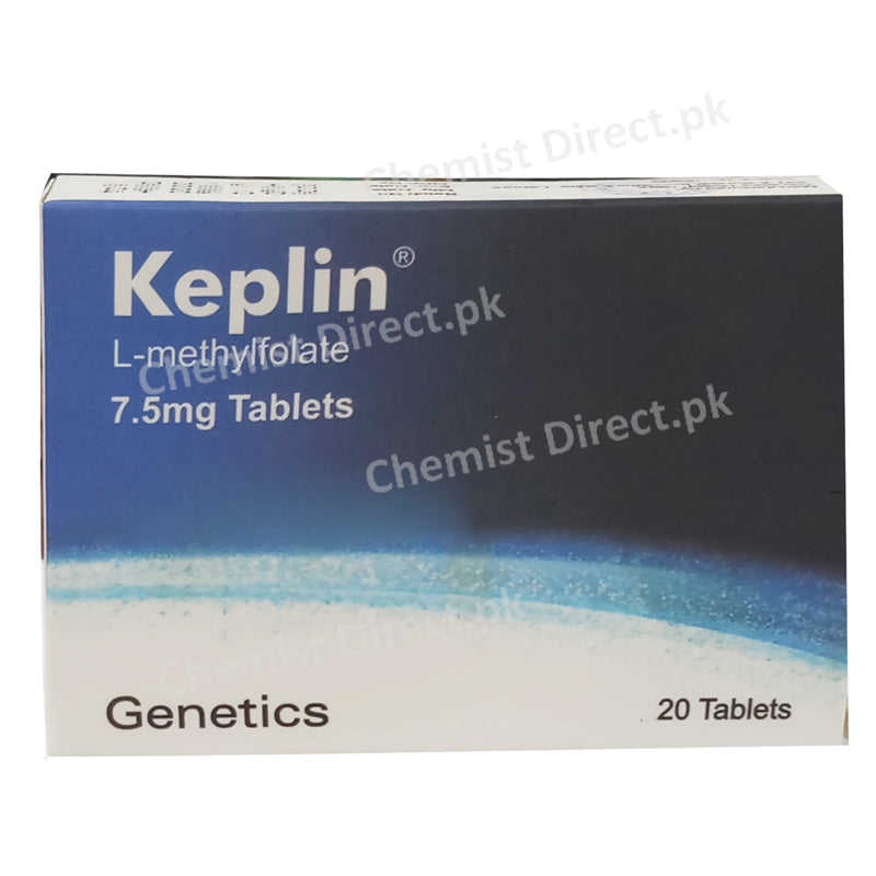 Keplin 7.5mg Tablet Tab Genetics Pharmaceuticals Anti Anemic L Methylfolate