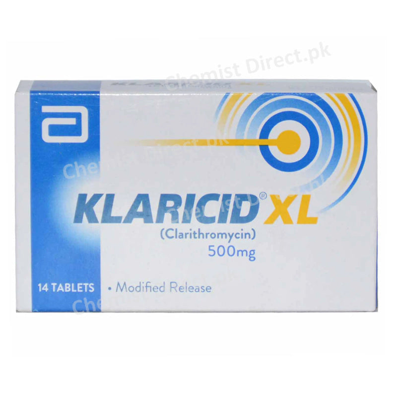 Klaricid XL 500mg Tablet anti-bacterial Clarithromycin Abbott Laboratories