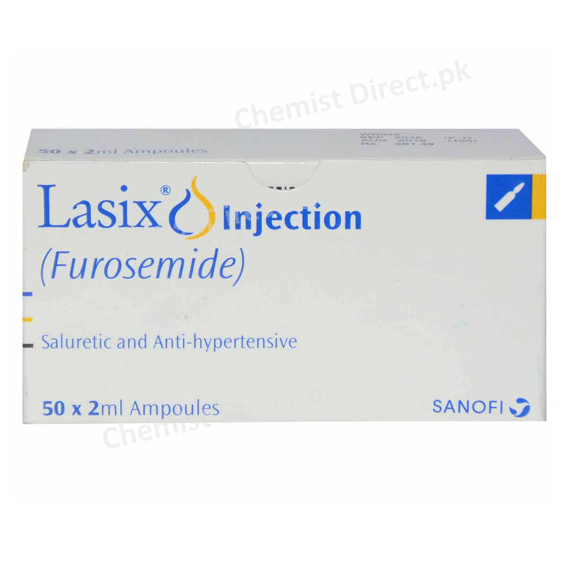 Lasix 2ml Injection Inj Sanofi Aventis Loop Diuretic Furosemide