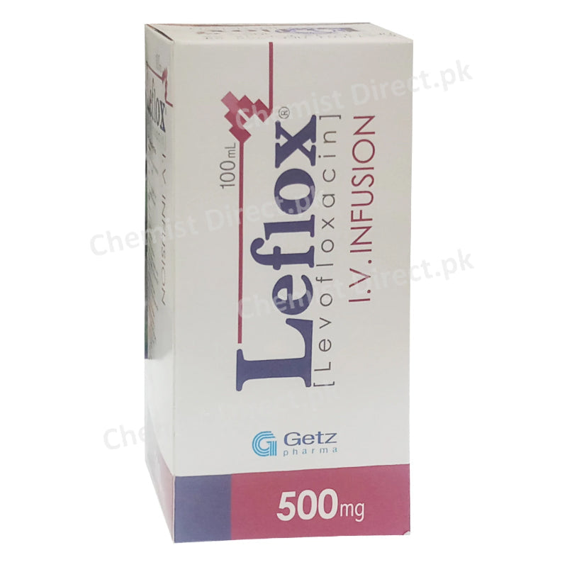 Leflox 500mg 100ml I.V Infusion Levofloxacin Getz Pharmaceuticals Anti-bacterial