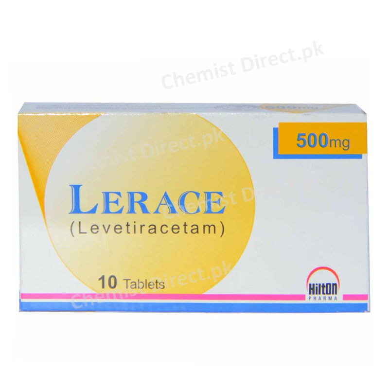 Lerace 500mg Tablet Hilton Pharma Anti-Epileptic Levetiracetam
