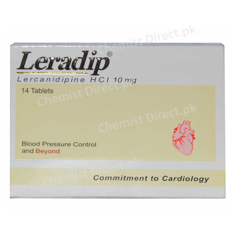 Leradip 10mg Tablet Anti-Angina Lercanidipine Himont Pharma